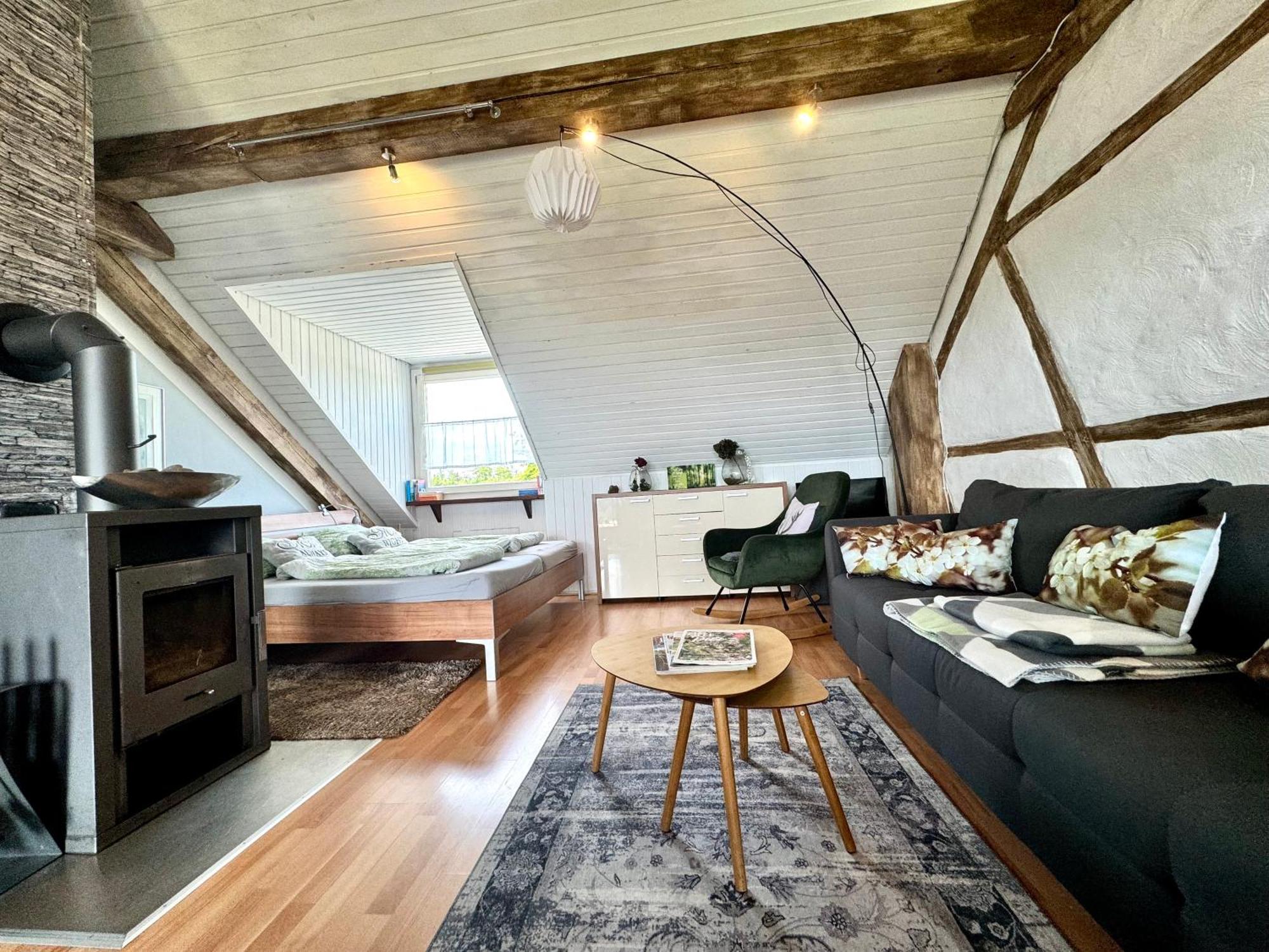 Hof Vierzehnender Im Hohen Venn - 70Qm Fachwerk-Studio - Grosses Wohn-Schlafzimmer Mit Dachterrasse Und Kaminofen - Separate Kueche - Perfekt Fuer Paare - Monschau - Eifel - Hunde Willkommen - Islandpferde Экстерьер фото